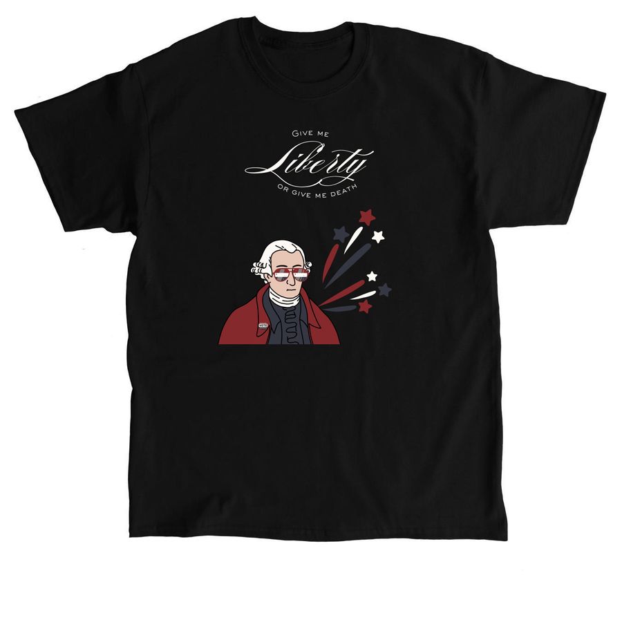 Patrick Henry 2, a Black Classic Unisex Tee