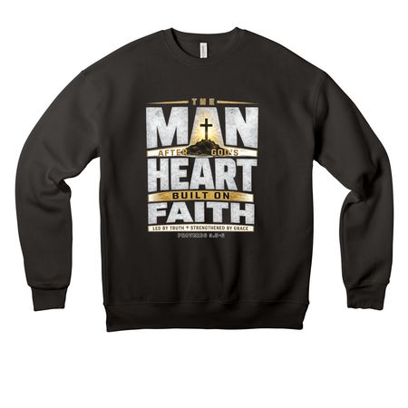 Built By Faith Collection, a Black Premium Drop Shoulder Sweatshirt