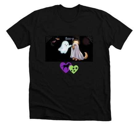Boo-p, a Solid Black Blend Premium Unisex Tee
