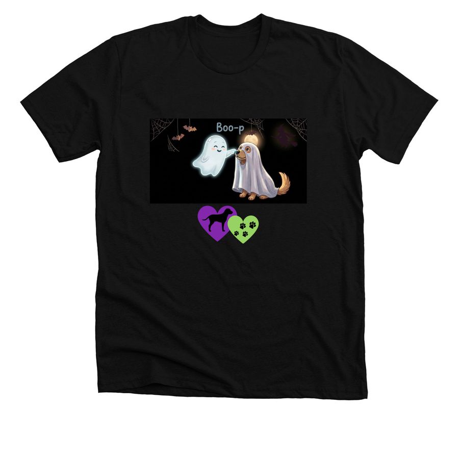 Boo-p, a Solid Black Blend Premium Unisex Tee