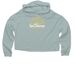 (White Logo) T-shirts & Crops, a Sage Women?s Lightweight Cropped Hoodie