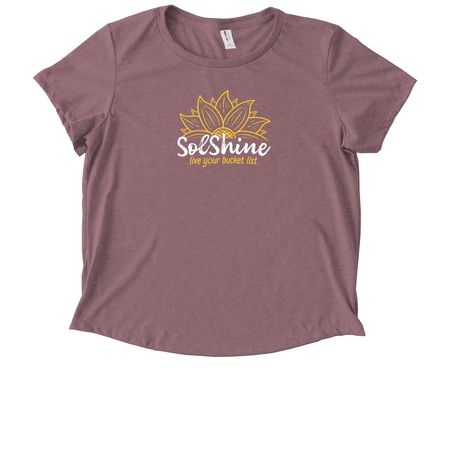 (White Logo) T-shirts & Crops, a Vintage Rose Allmade Eco Triblend Women?s Scoop Neck Tee