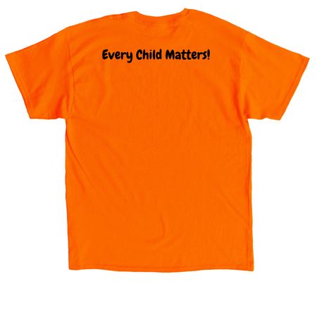 Astor Orange Shirt, a Orange Classic Unisex Tee (back-view)