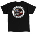 Apex Pro Photo, a Black Classic Unisex Tee (back-view)
