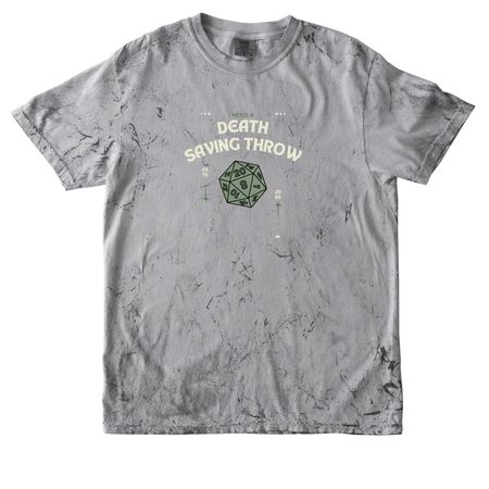 Death Saving Throw, a Smoke Comfort Colors Colorblast Tee