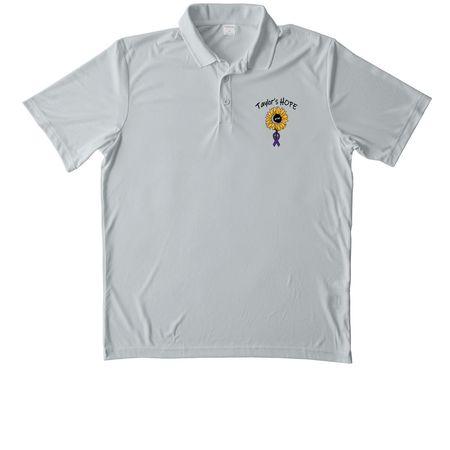 Taylor's HOPE, a Silver Unisex Performance Polo