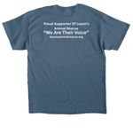 "Not Damaged", a Indigo Blue Classic Unisex Tee (back-view)