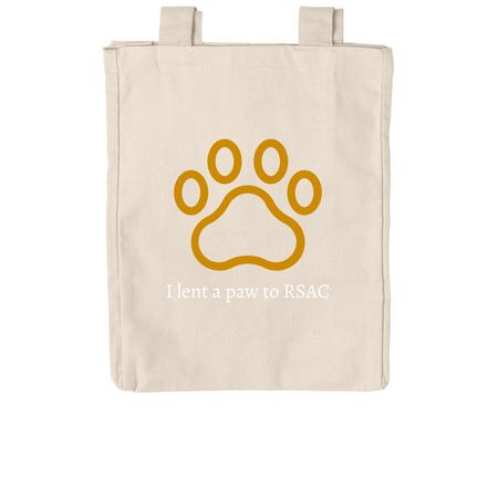 Rescued is my favorite, so I lent a Paw! Bag, a Natural Reclaimist Everywhere Tote Bag (back-view)