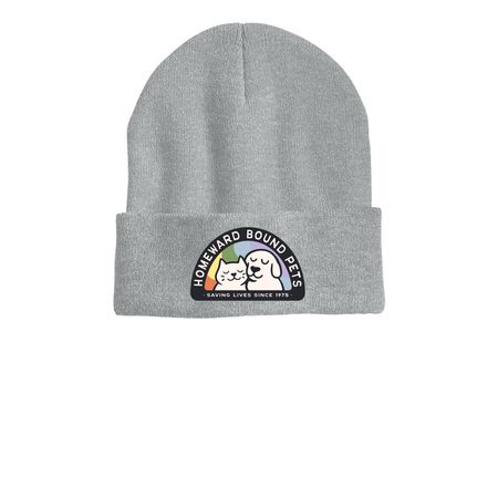 HBPets Pride Beanie, a Heather Grey Printed Cuffed Beanie