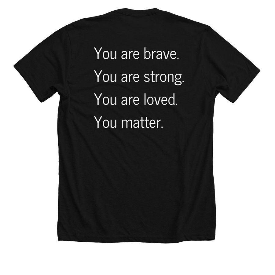 Choose Hope, a Solid Black Blend Premium Unisex Tee (back-view)