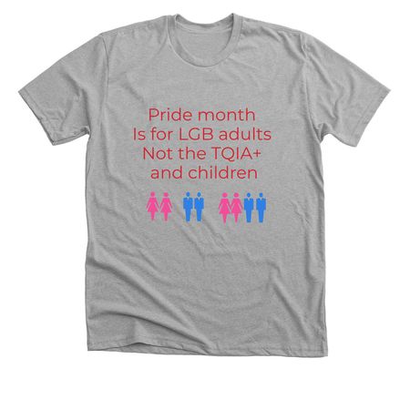 LGB Pride month&nbsp;, a Athletic Heather Premium Unisex Tee