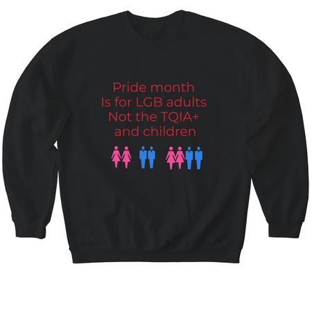 LGB Pride month&nbsp;, a Black Softstyle Crewneck Sweatshirt