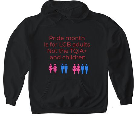LGB Pride month&nbsp;, a Black Gildan Softstyle Pullover Hoodie