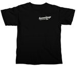SummerStage Throwback Tee, a Black Comfort Colors Unisex Tee (back-view)