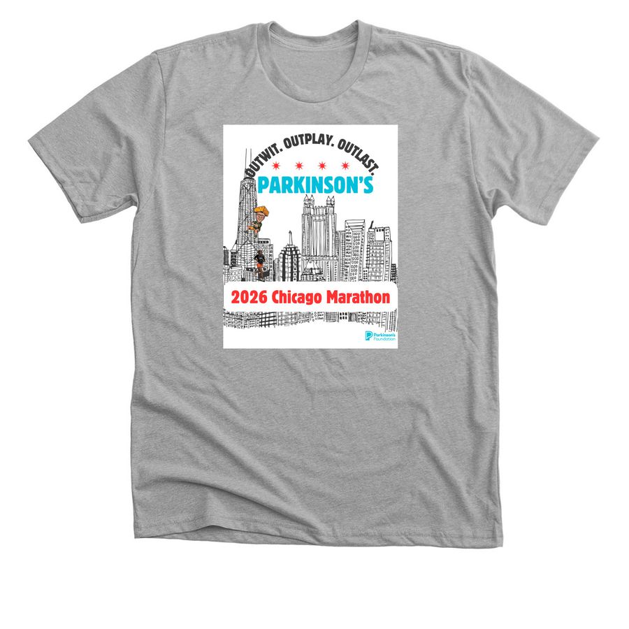 26.2 for Pops, a Athletic Heather Premium Unisex Tee