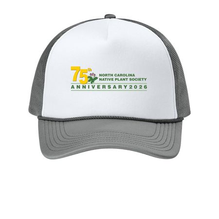 75th Anniversary Hats, a White/ Deep Smoke Printed Foam Trucker Hat