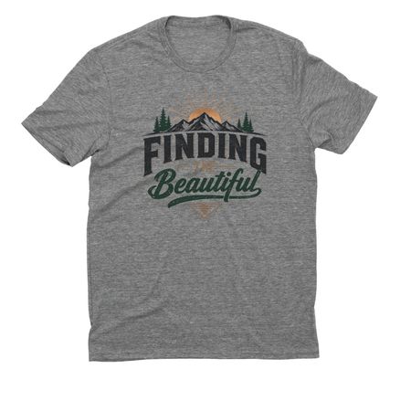 Finding the Beautiful (part 2), a Aluminum Grey Allmade Eco Triblend Unisex Tee