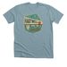 Hartwell Lake Life Cares, a Heather Blue Lagoon Premium Unisex Tee