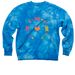 Love Is Love, a Aqua Blue Tie Dye Crewneck Sweatshirt
