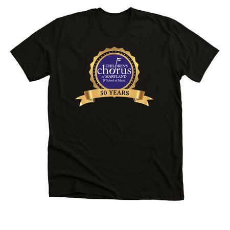 CCM 50 Years Premium Unisex Tee, a Solid Black Blend Premium Unisex Tee