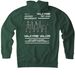 VALKYRIE STAPLE 02, a Alpine Green Heavyweight Pullover Hoodie (back-view)