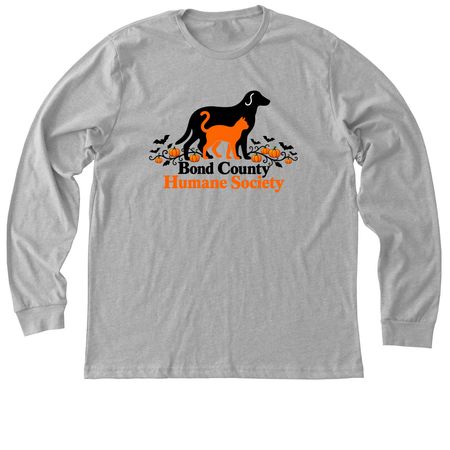 Halloween Logo, a Athletic Heather Premium Long Sleeve Tee