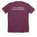 Milton!&nbsp;, a Heather Maroon Premium Unisex Tee (back-view)