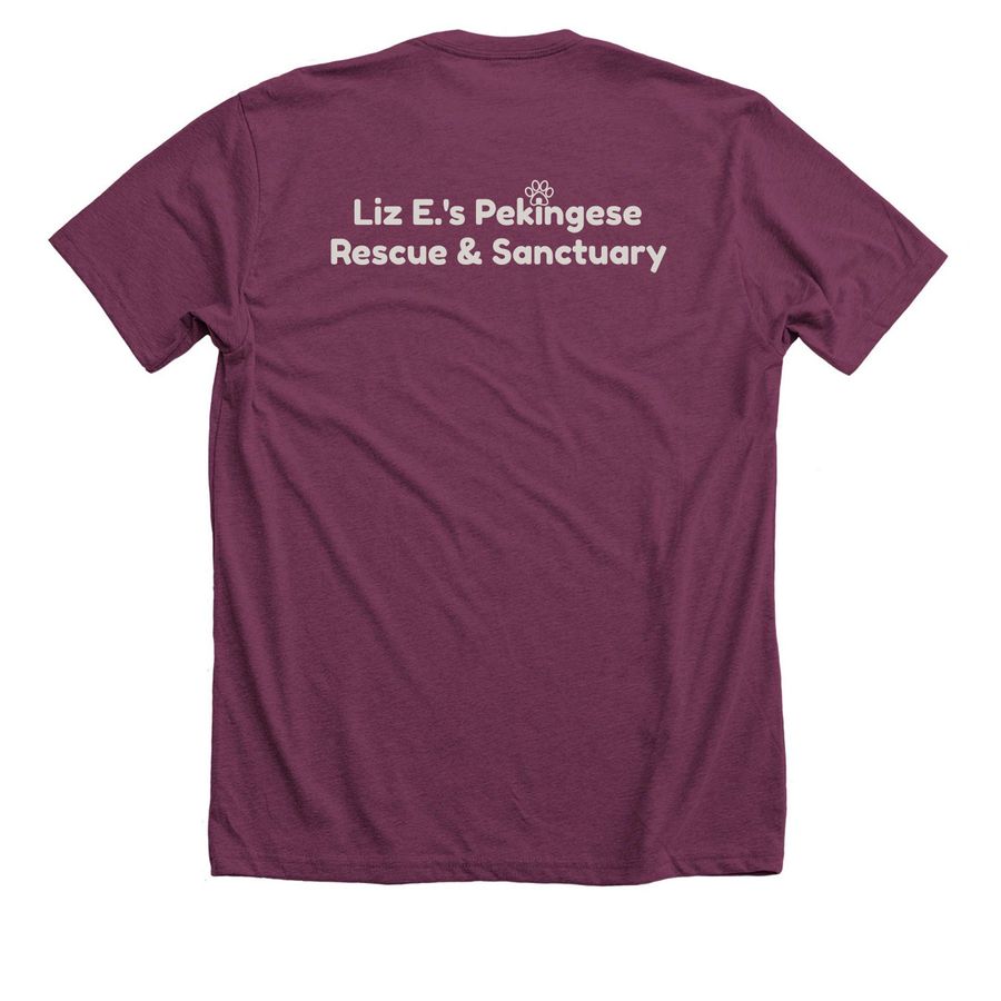 Milton!&nbsp;, a Heather Maroon Premium Unisex Tee (back-view)