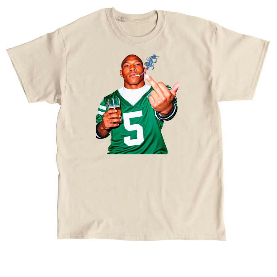 Garrett Wilson New York Jets middle finger, a Sand Classic Unisex Tee