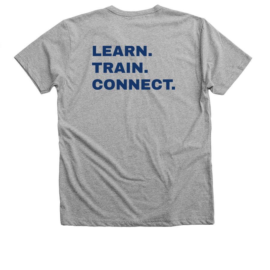 LTC Logo (LTC back), a Athletic Heather Premium V-Neck Tee (back-view)