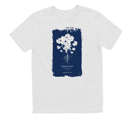 ROOTED IN COMPASSION, a Bright White Allmade Youth Eco Triblend Tee