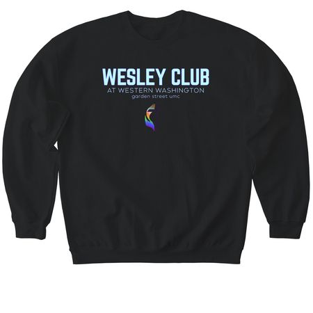 Wesley Club, a Black Softstyle Crewneck Sweatshirt