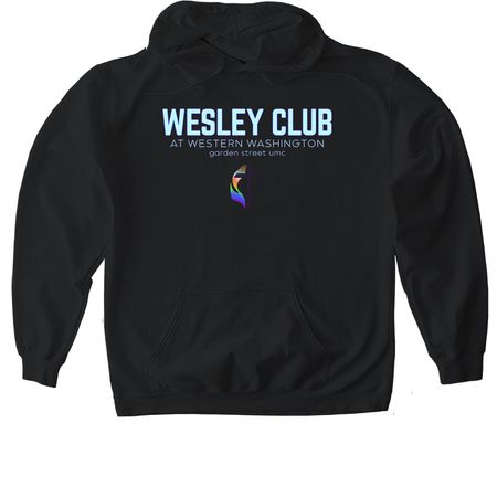Wesley Club, a Black Gildan Softstyle Pullover Hoodie