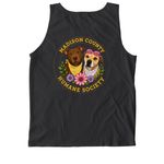 Advocate&nbsp;, a Black Comfort Colors Tank Top (back-view)