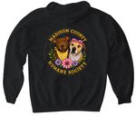 Advocate&nbsp;, a Black Gildan Softstyle Pullover Hoodie (back-view)