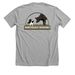 NE Herding - Border Collie, a Athletic Heather Premium Unisex Tee (back-view)