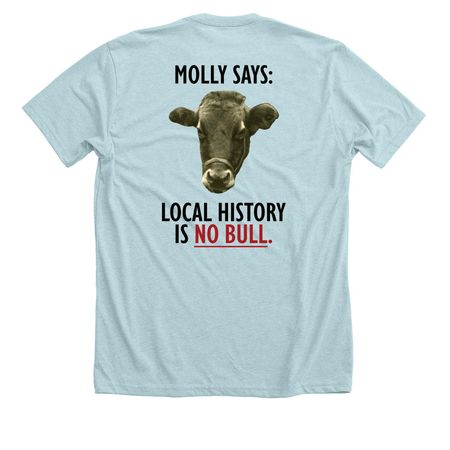 Molly Says (Dark Text), a Heather Ice Blue Premium Unisex Tee