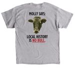 Molly Says (Dark Text), a Sport Grey Classic Unisex Tee (back-view)
