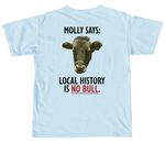 Molly Says (Dark Text), a Chambray Comfort Colors Unisex Tee (back-view)