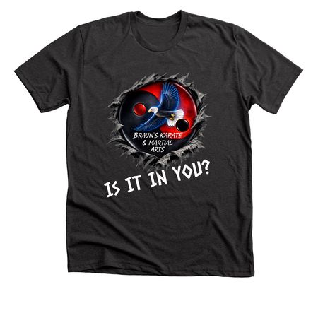 Is it in you?, a Dark Grey Heather Premium Unisex Tee