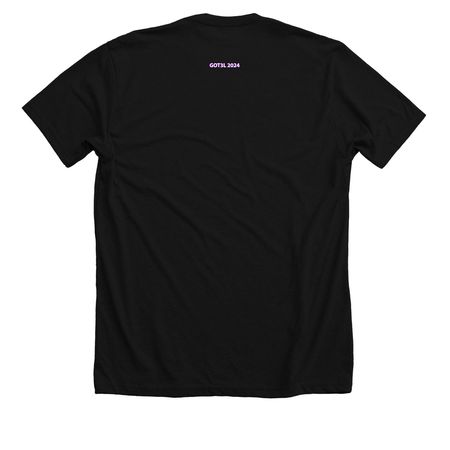 GOT3L 2024 chibi movie, a Solid Black Blend Premium Unisex Tee (back-view)
