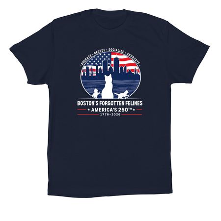 America's 250th Birthday (Dark Colors), a Navy Premium Cotton Tee