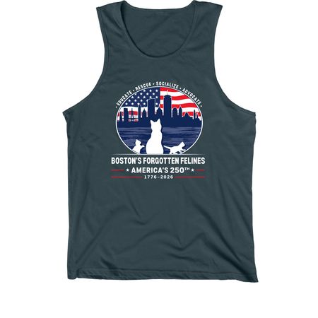 America's 250th Birthday (Dark Colors), a Dark Grey Premium Cotton Tank