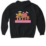 Groovy Trees&nbsp;, a Black Gildan Softstyle Pullover Hoodie (back-view)