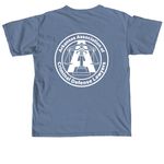 AACDL Fall Merch, a Blue Jean Comfort Colors Unisex Tee (back-view)