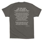 Powell Shirt w/ Deed Excerpt, a Asphalt Premium Cotton Tee (back-view)