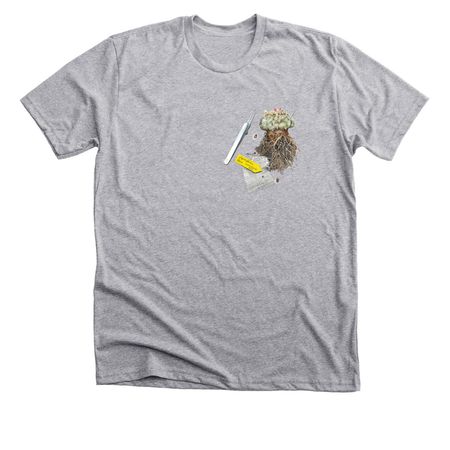 Lophophora williamsii taproot, a Athletic Heather Premium Unisex Tee