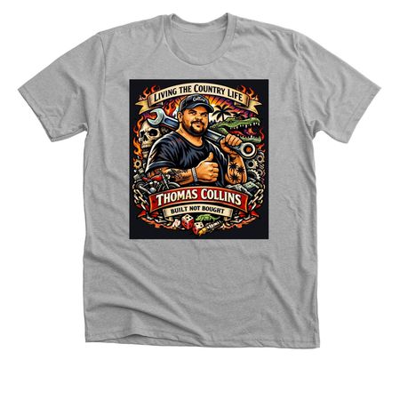 Built not bought T shirt, a Athletic Heather Premium Unisex Tee