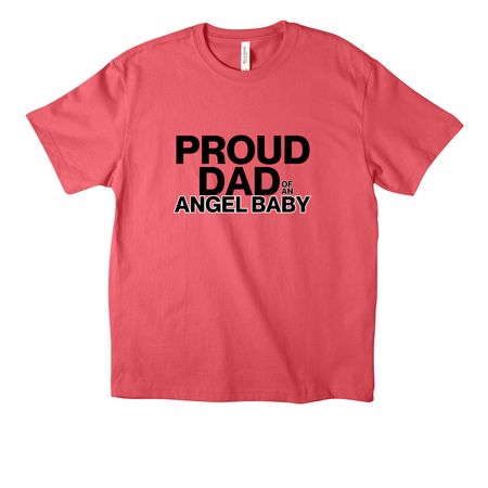 Proud Dad of an Angel Baby, a Vintage Red Unisex Heavyweight Tee