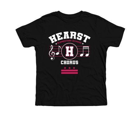 Youth Chorus Design, a Solid Black Blend Premium Youth Tee